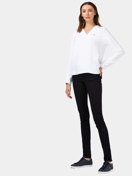 Lacoste Скіні джинси Темно-синій сині