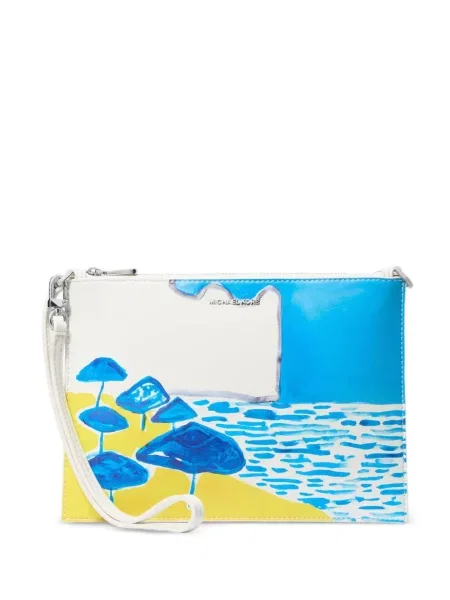 Geantă de plajă Michael Kors alb