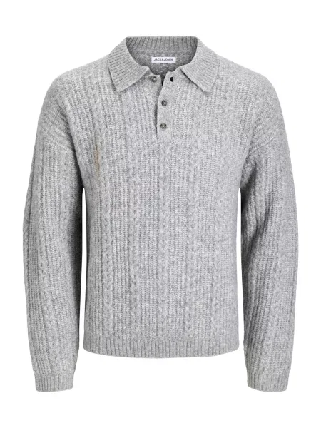 JACK & JONES Pulover JJGAVIN amestecat gri