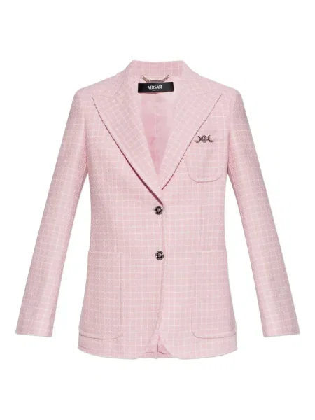 Sacou Versace în carouri roz