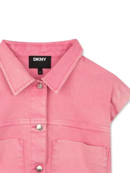 Dětska džínová bunda Dkny růžová