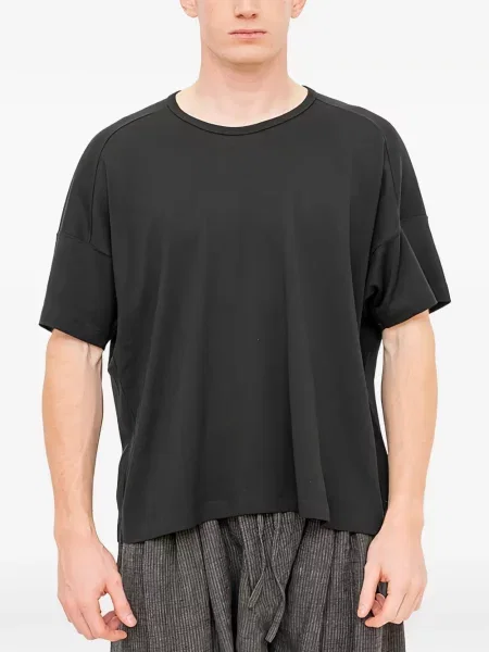 Scurt tricou Jan Jan Van Essche cu decolteu rotund negru