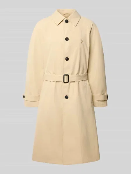 Trencz z paskiem Review beżowy