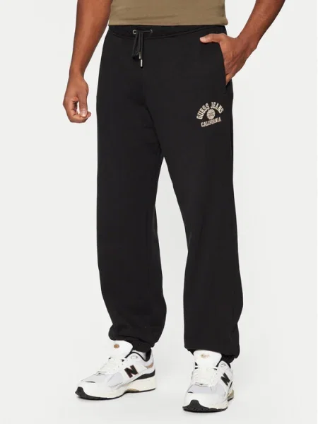 Guess Jeans Pantaloni trening negru