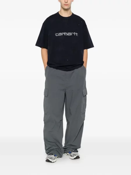 Pantaloni cargo Carhartt Wip cu autograf gri