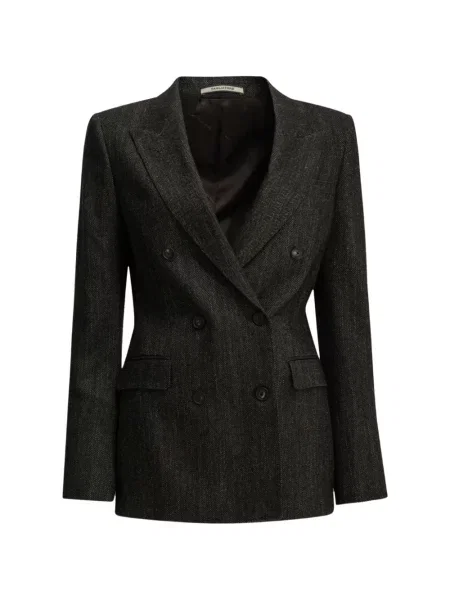 Sacou Tagliatore cu model herringbone maro