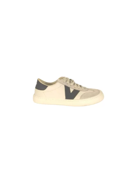 Sneakersy Victoria skórzane beżowe