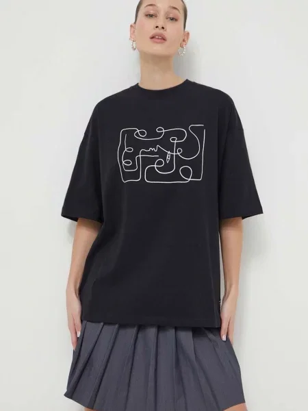 Koszulka Kaotiko M/C Abstract Face black czarna