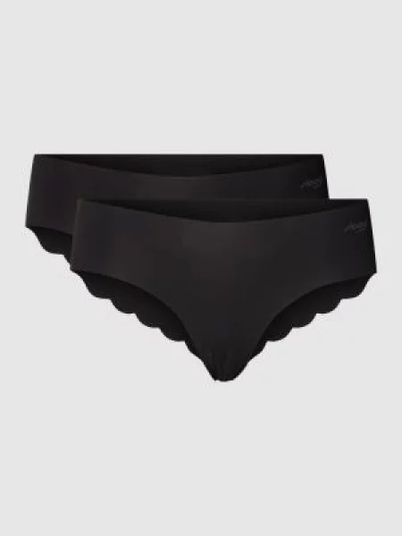 Majtki hipster z nadrukiem z logo model ‘ZERO MICROFIBRE czarne