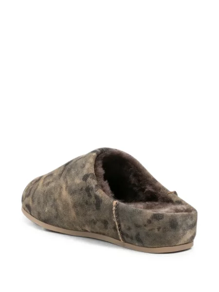 Papuci de casă Ugg cu imagine cu model leopard verde