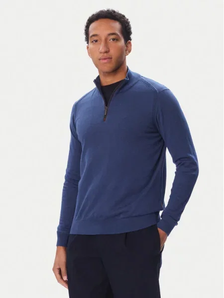 Bugatti Longsleeve granatowy