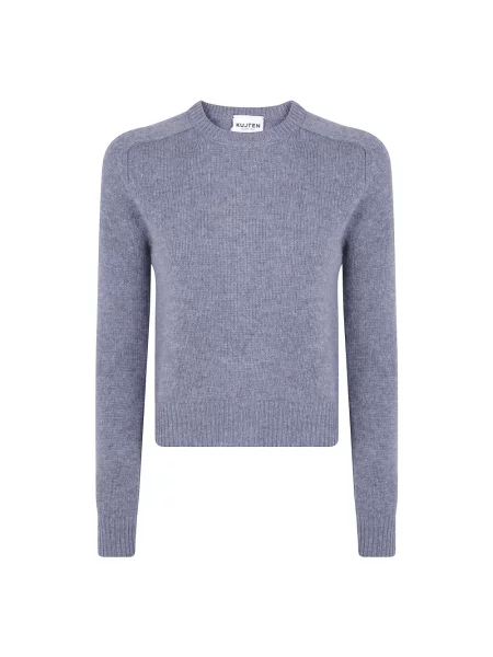 Sweter Kujten z kaszmiru niebieski