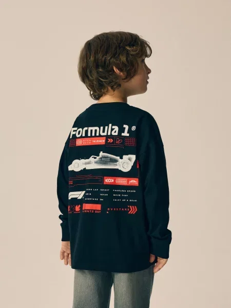Reserved лонгслів F1 чорний