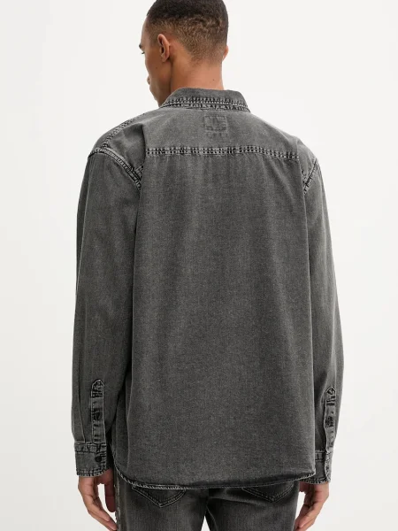 Džínová košile Levi's regular s límečkem button-down černá