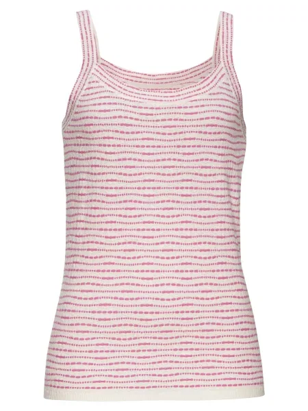 VIVANCE Top z naramnicami roza bela