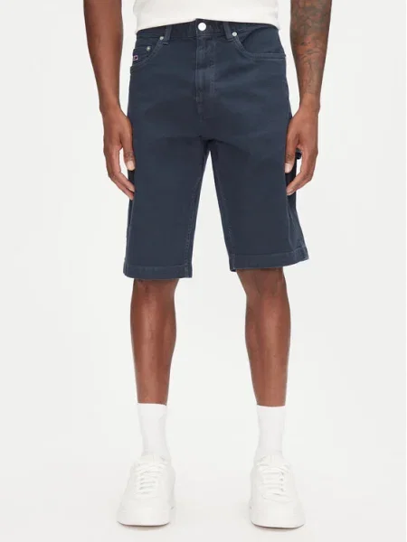 Tommy Jeans šortky Jaimie Tmavomodrá