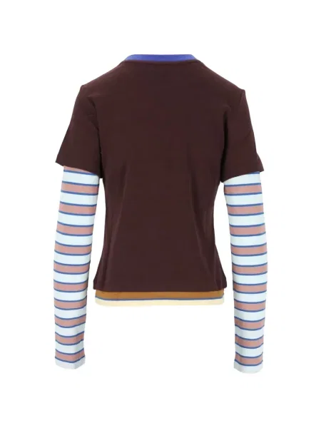 Lung tricou Staud maro