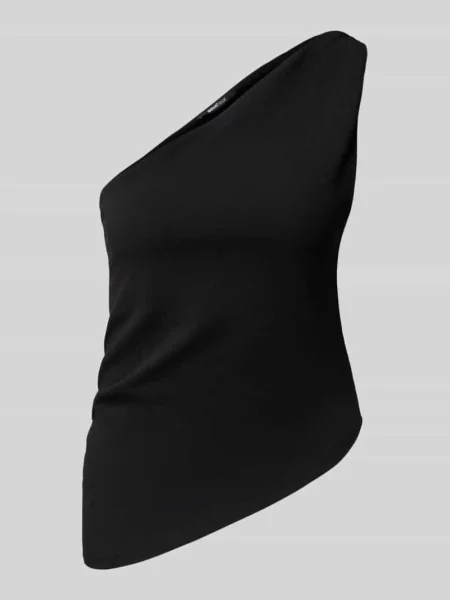 Top Gina Tricot na jednym ramieniu czarny