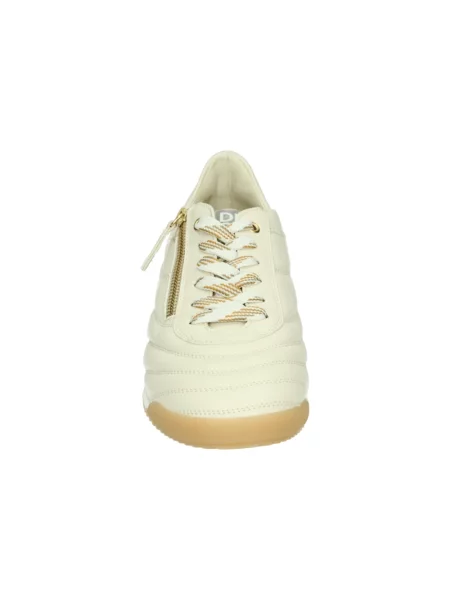 Sneakersy Dl Sport skórzane beżowe