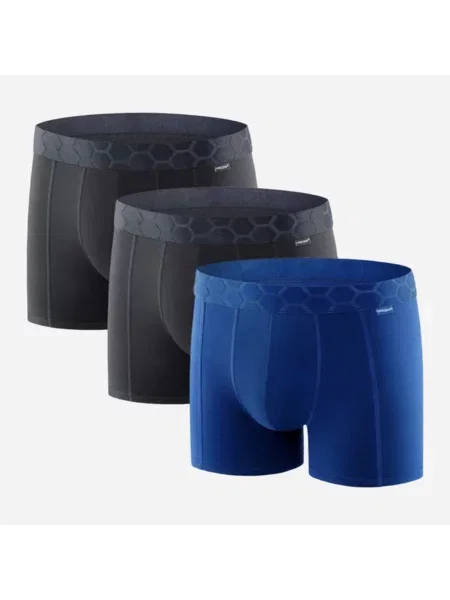 Набір трусів Uniconf синій/чорний бавовна/еластан чорний
