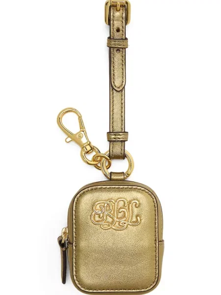Usnjen obesek za ključe Lauren Ralph Lauren zlata