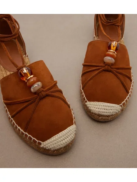 Espadrile Jimmy Choo din piele de căprioară maro