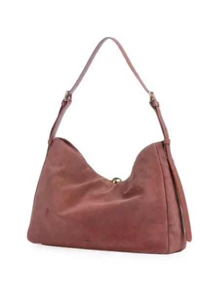 Кожена чанта Furla с ресни кафяво