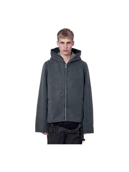 Kurtka Rick Owens z kapturem szara