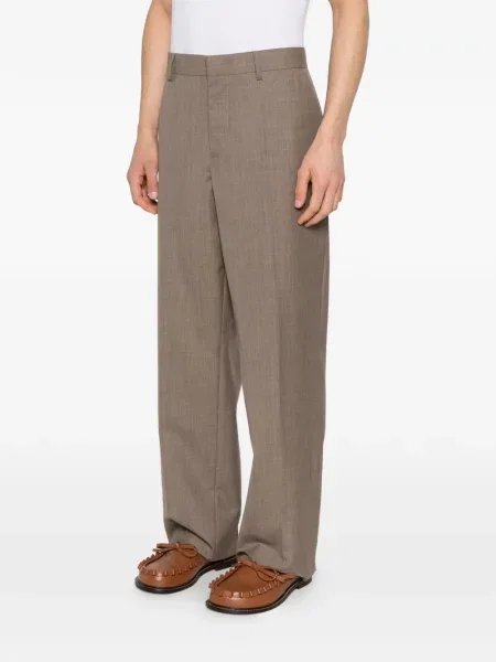 Pantaloni Moschino de lână maro