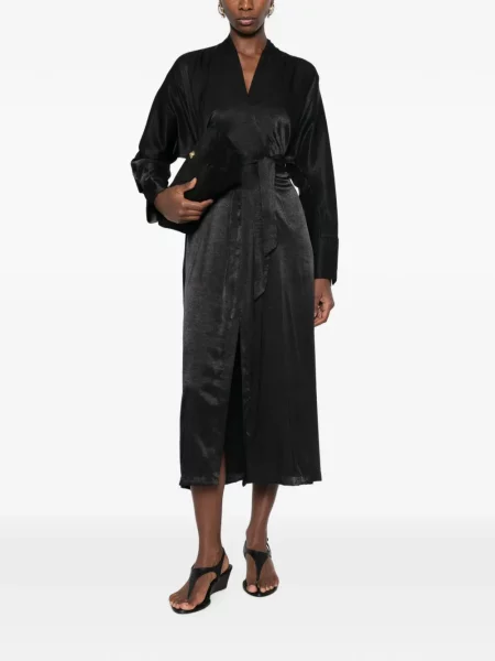 Cu centură rochie midi Dixie plic negru