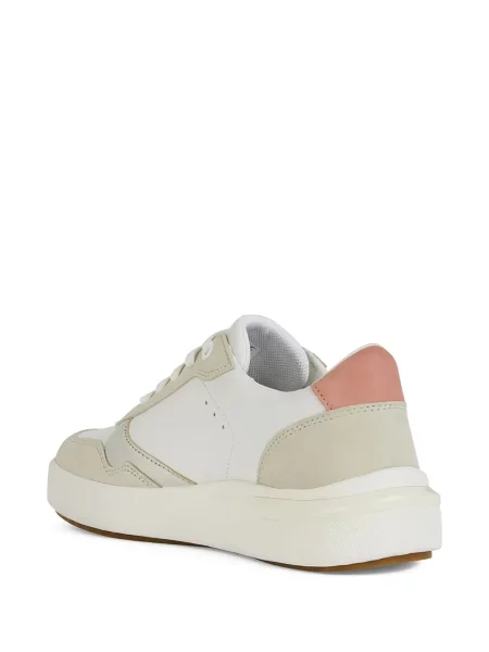 Sneakerși Geox din piele alb