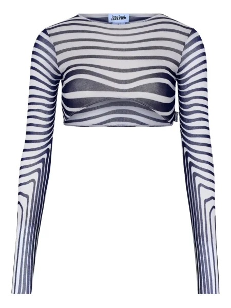 Top Jean Paul Gaultier lung alb