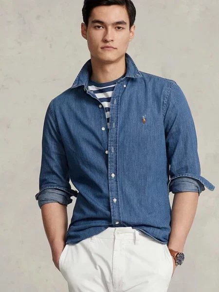 Polo Ralph Lauren Cămașă Core Replen Bleumarin albastru