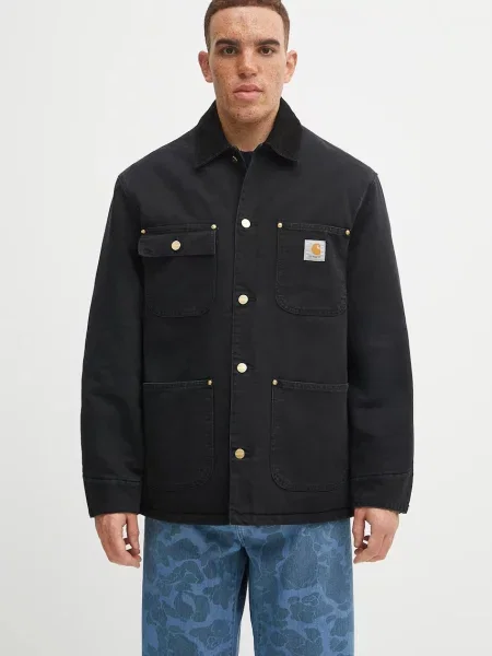 Carhartt WIP jachetă de OG Chore Coat de tranziție negru