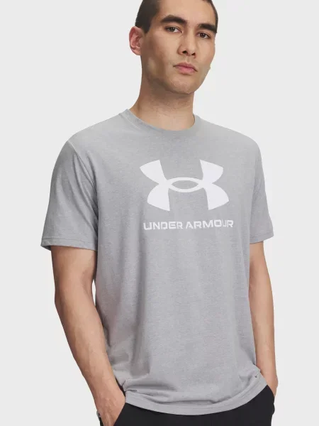 Футболка Under Armour с лого серая