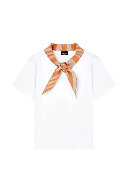 Tricou Giorgio Armani de mătase alb