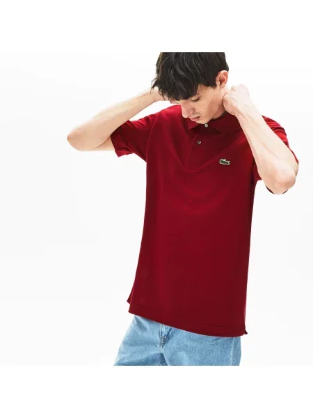 Lacoste поло бордове