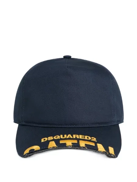 Șapcă Dsquared2 cu autograf albastru