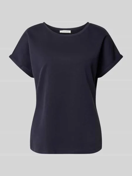 T-shirt z dodatkiem Christian Berg Woman granatowa