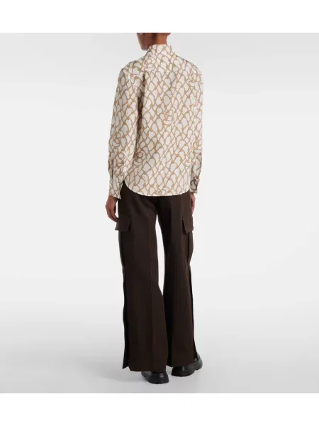 Cămașă Burberry de mătase cu imagine