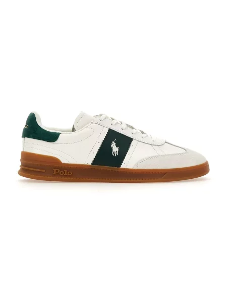 Sneakersy Polo Ralph Lauren skórzane białe