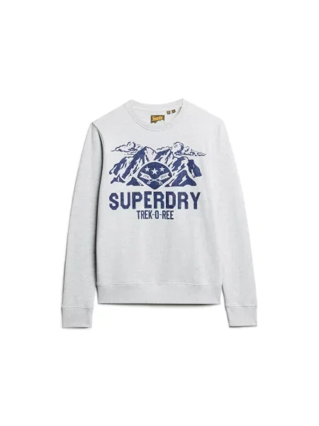 Kurtka puchowa Superdry Lo-fi Outdoors Graphic Crew szara