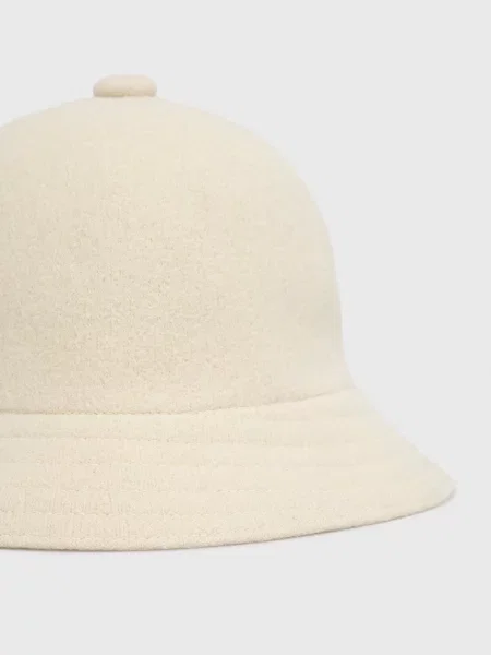Kapelusz Kangol wełniany casual biały