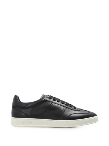 Sneakerși Kiton din piele negru