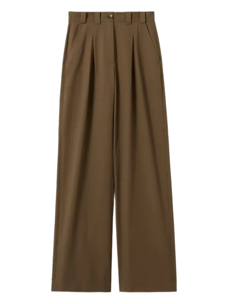 Pantaloni Claudie Pierlot plisate maro