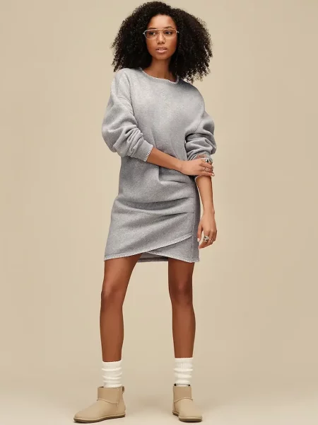 UGG W Classic Mini Deconstructed апрески дамски от велур бежово