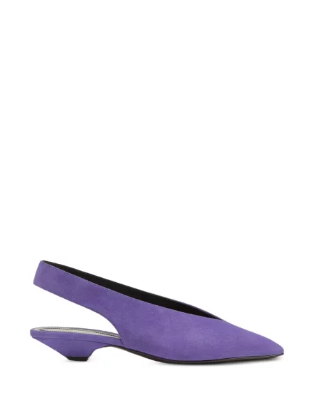Pantofi cu toc Sergio Rossi slingback violet