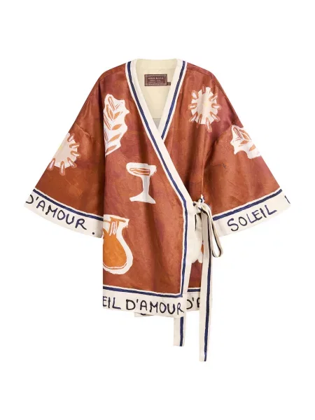 Sukienka mini Alemais kopertowa