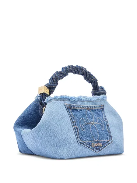 Geantă shopper Ganni albastru