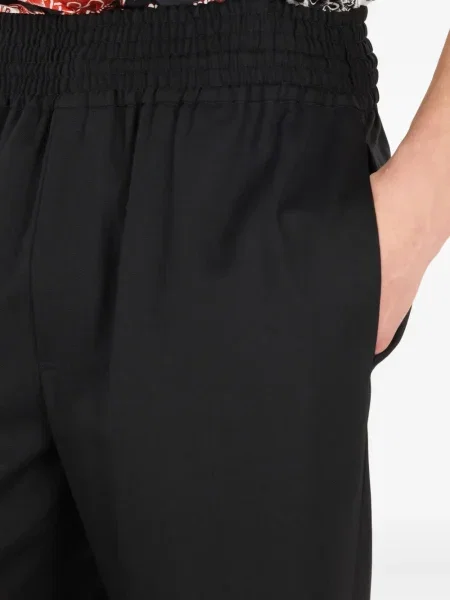 Pantaloni Roberto Cavalli de lână negru